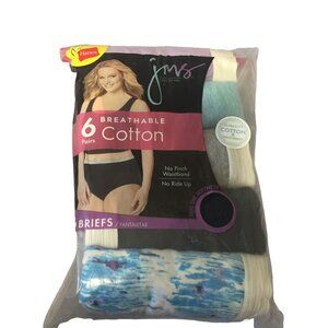JMS by Hanes Breathable Cotton Ladies Size 11 Dress 22/24 Briefs Set of 6
